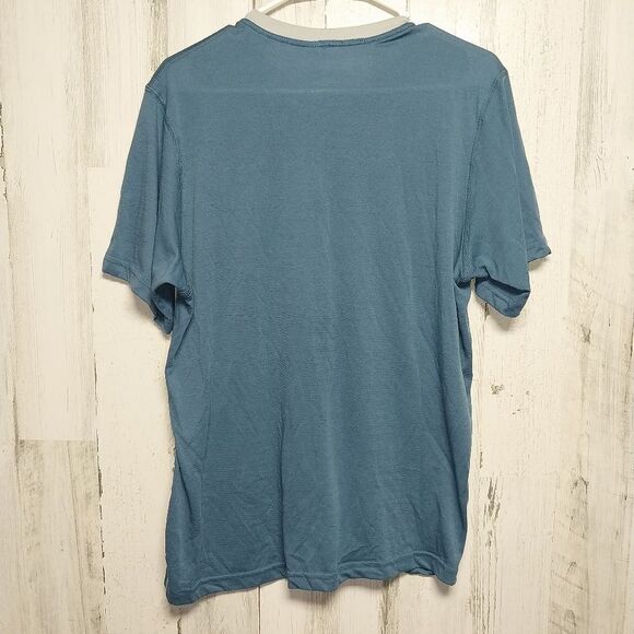 Prana Men's Large Blue Logo Tee - Picture 6 of 8